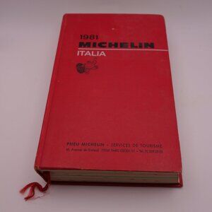 Vintage 1981 Michelin Italia ISBN 2 06 006 701-4 Travel Book